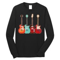 Vintage Multi Guitars Music Long Sleeve Shirt