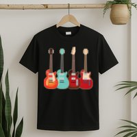 Vintage Multi Guitars Music T-Shirt