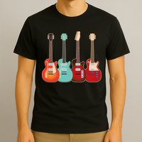 Vintage Multi Guitars Music T-Shirt