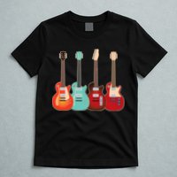 Vintage Multi Guitars Music T-Shirt