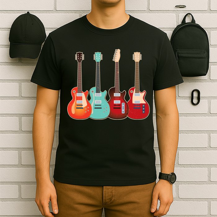 Vintage Multi Guitars Music T-Shirt