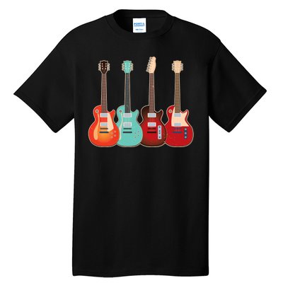 Vintage Multi Guitars Music Tall T-Shirt