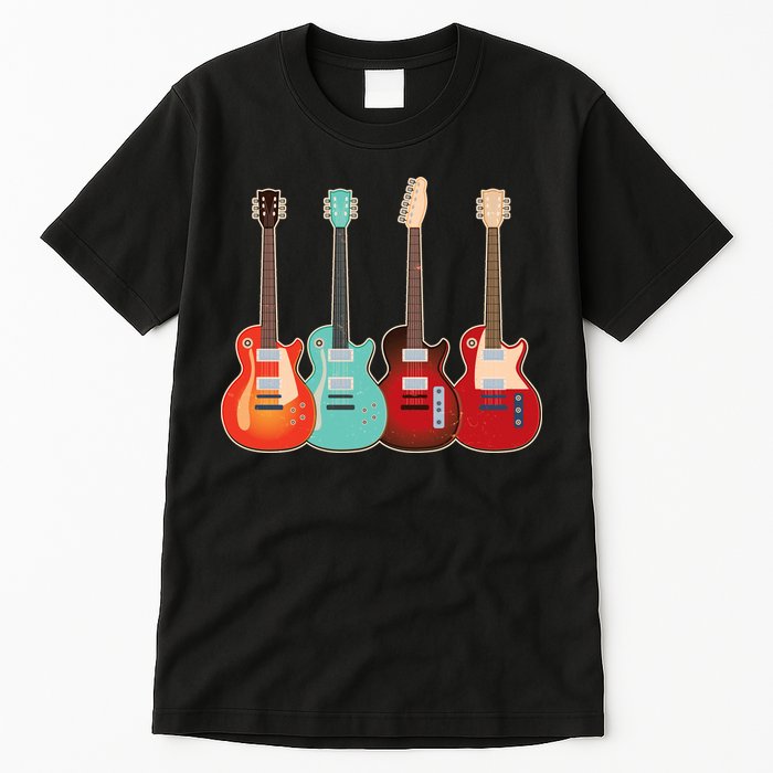 Vintage Multi Guitars Music Tall T-Shirt