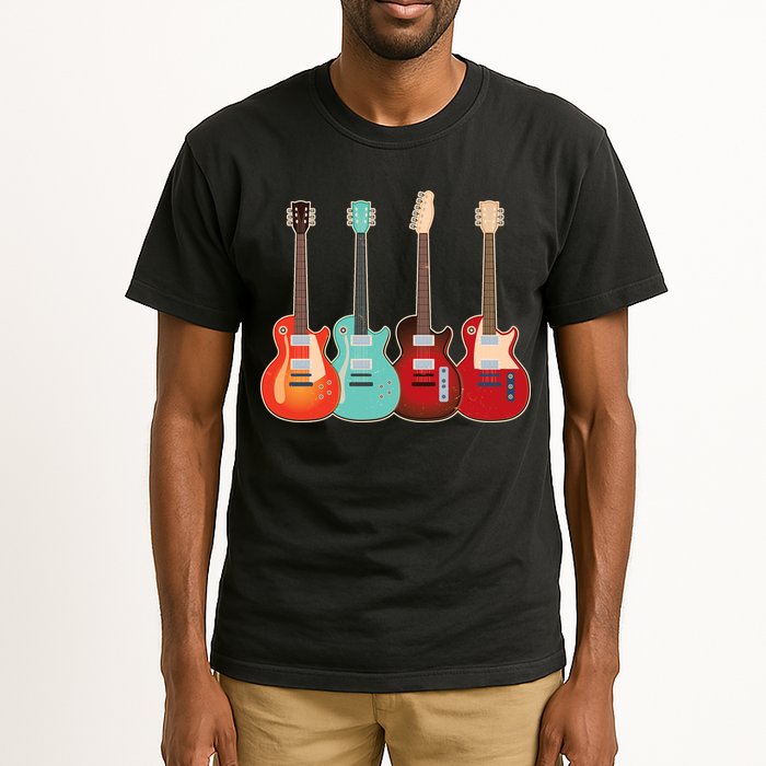 Vintage Multi Guitars Music Tall T-Shirt