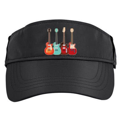 Vintage Multi Guitars Music Adult Drive Performance Visor
