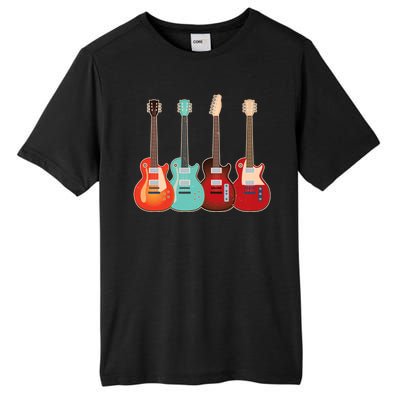 Vintage Multi Guitars Music Tall Fusion ChromaSoft Performance T-Shirt