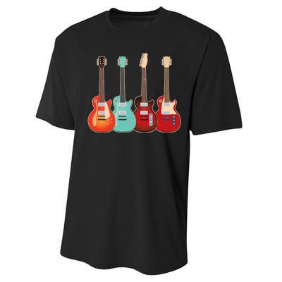 Vintage Multi Guitars Music Performance Sprint T-Shirt