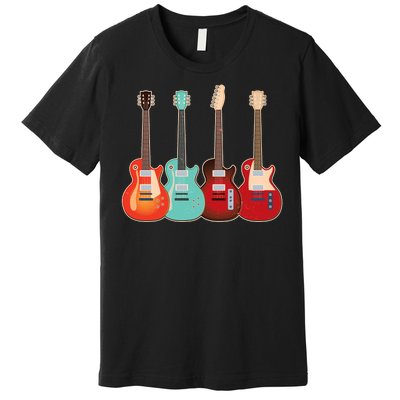 Vintage Multi Guitars Music Premium T-Shirt