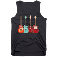 Vintage Multi Guitars Music Tank Top