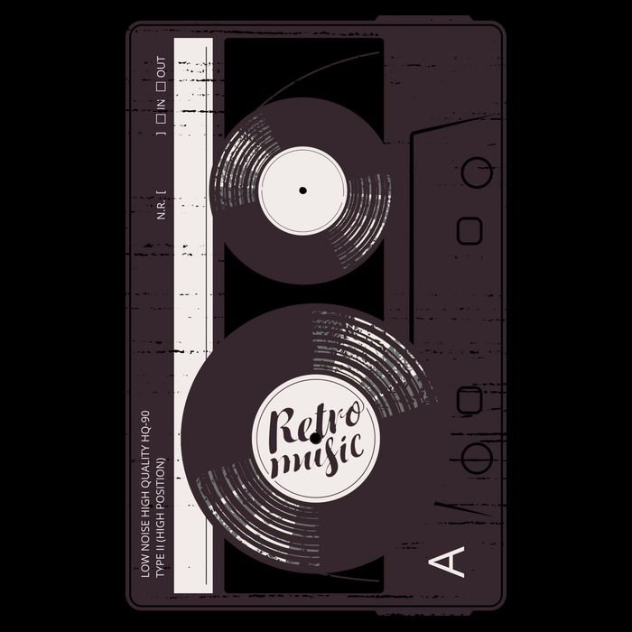 Vintage Music Cassette Tape Classic Doggie Tank