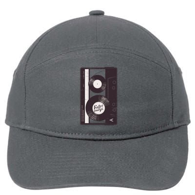 Vintage Music Cassette Tape Classic 7-Panel Snapback Hat