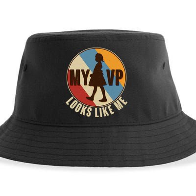 Vintage My VP Looks Like Me Ruby Bridges Emblem Sustainable Bucket Hat