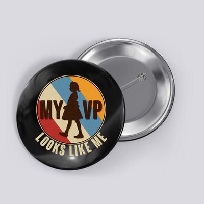Vintage My VP Looks Like Me Ruby Bridges Emblem Button