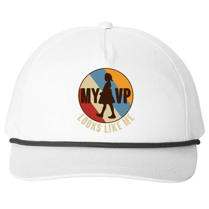 Vintage My VP Looks Like Me Ruby Bridges Emblem Snapback Five-Panel Rope Hat