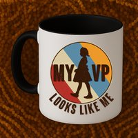 Vintage My VP Looks Like Me Ruby Bridges Emblem Mug