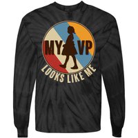 Vintage My VP Looks Like Me Ruby Bridges Emblem Tie-Dye Long Sleeve Shirt