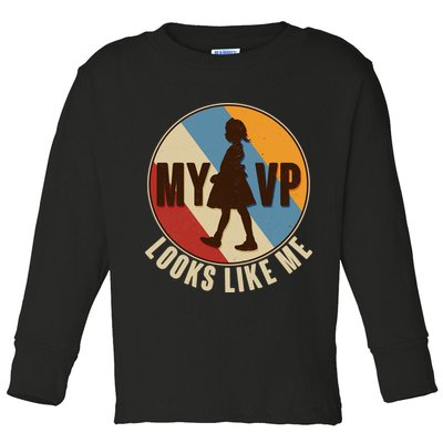 Vintage My VP Looks Like Me Ruby Bridges Emblem Toddler Long Sleeve Shirt