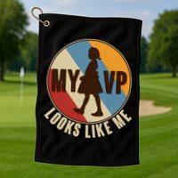 Vintage My VP Looks Like Me Ruby Bridges Emblem Golf Towel