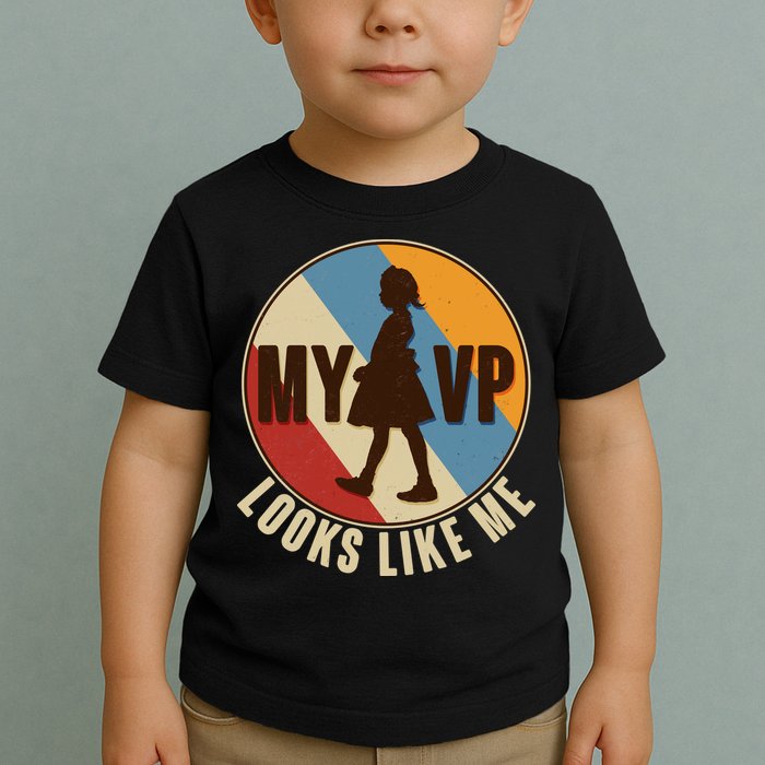 Vintage My VP Looks Like Me Ruby Bridges Emblem Toddler T-Shirt