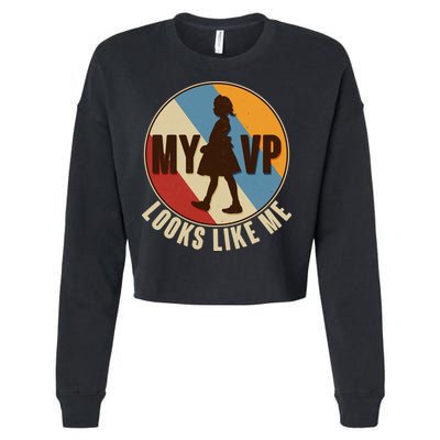 Vintage My VP Looks Like Me Ruby Bridges Emblem Cropped Pullover Crew