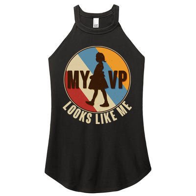 Vintage My VP Looks Like Me Ruby Bridges Emblem Women's Perfect Tri Rocker Tank