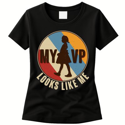 Vintage My VP Looks Like Me Ruby Bridges Emblem Womens T-Shirt