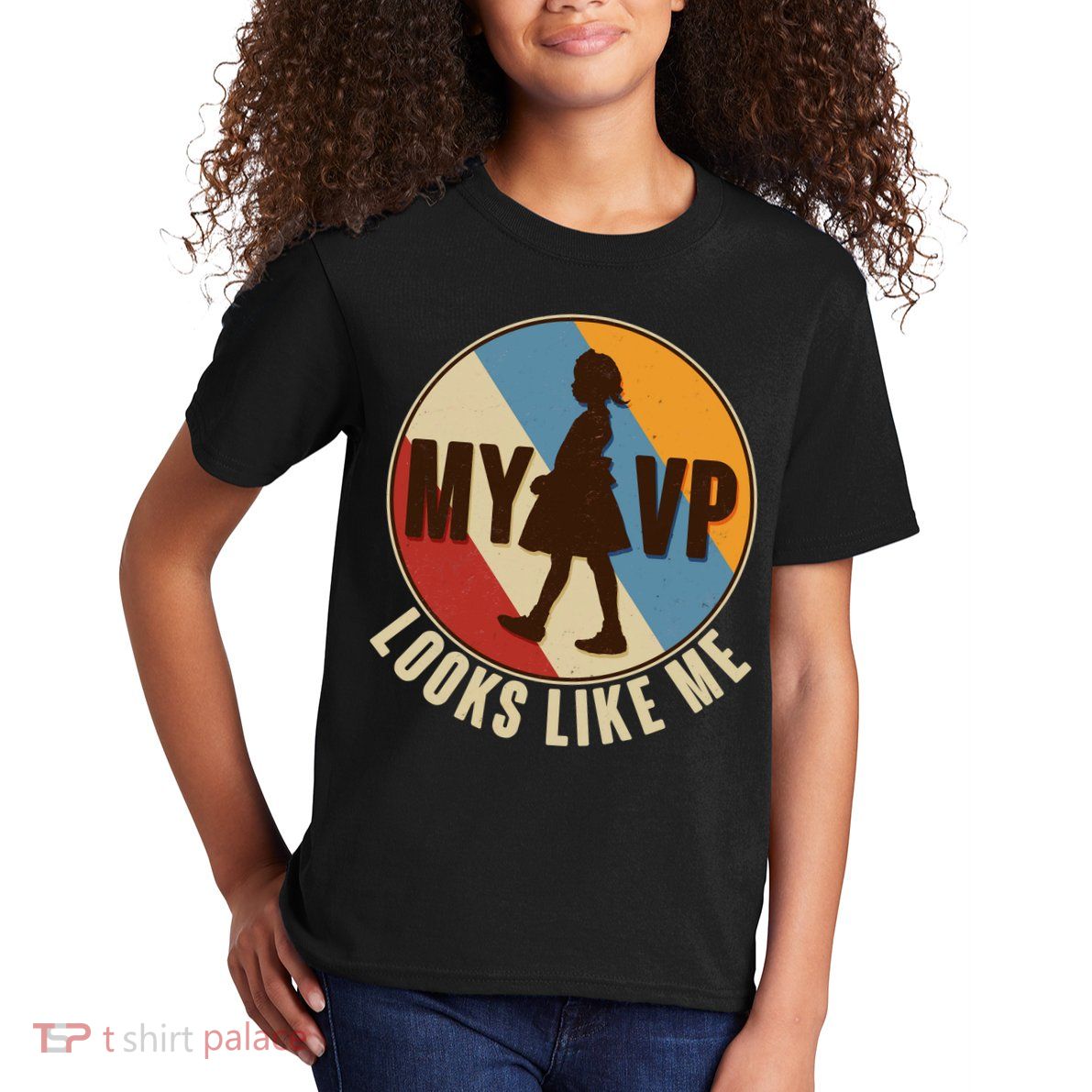 Vintage My VP Looks Like Me Ruby Bridges Emblem Kids T-Shirt
