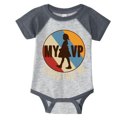 Vintage My VP Looks Like Me Ruby Bridges Emblem Infant Baby Jersey Bodysuit