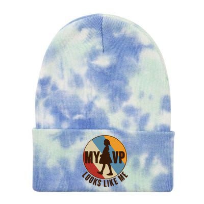 Vintage My VP Looks Like Me Ruby Bridges Emblem Tie Dye 12in Knit Beanie