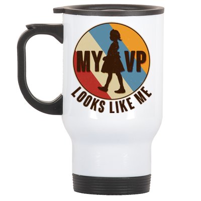 Vintage My VP Looks Like Me Ruby Bridges Emblem Stainless Steel Travel Mug