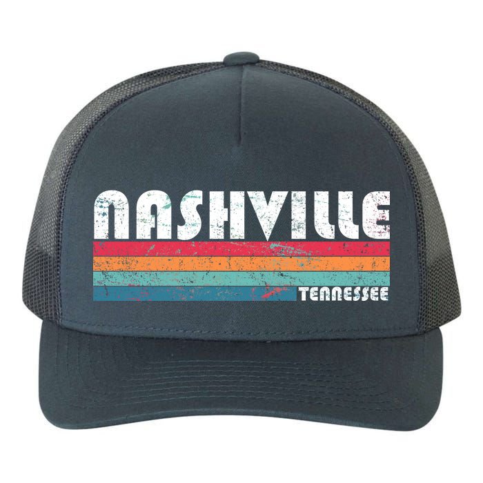 Vintage Nashville Tennessee Yupoong Adult 5-Panel Trucker Hat