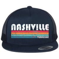 Vintage Nashville Tennessee Flat Bill Trucker Hat