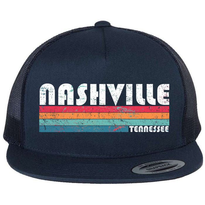 Vintage Nashville Tennessee Flat Bill Trucker Hat