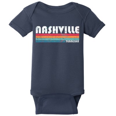 Vintage Nashville Tennessee Baby Bodysuit