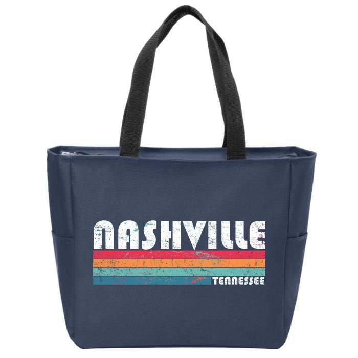 Vintage Nashville Tennessee Zip Tote Bag