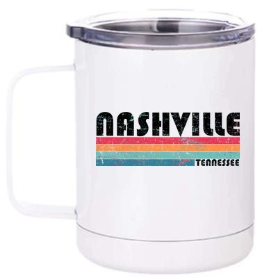 Vintage Nashville Tennessee 12 oz Stainless Steel Tumbler Cup