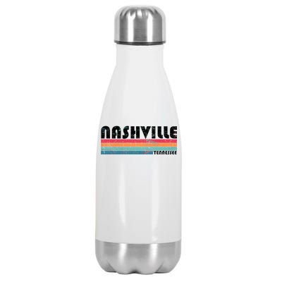 Vintage Nashville Tennessee Stainless Steel Insulated Water Bottle