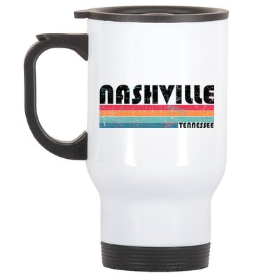 Vintage Nashville Tennessee Stainless Steel Travel Mug