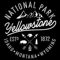 Vintage National Park Yellowstone Estd 1872 Logo Baby Bodysuit