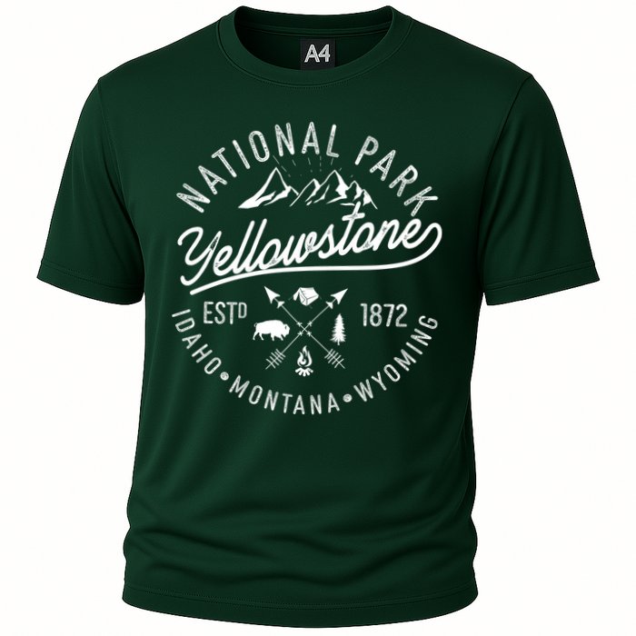 Vintage National Park Yellowstone Estd 1872 Logo Performance Shirt