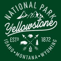 Vintage National Park Yellowstone Estd 1872 Logo Performance Shirt