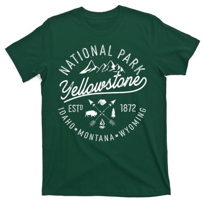 Vintage National Park Yellowstone Estd 1872 Logo T-Shirt