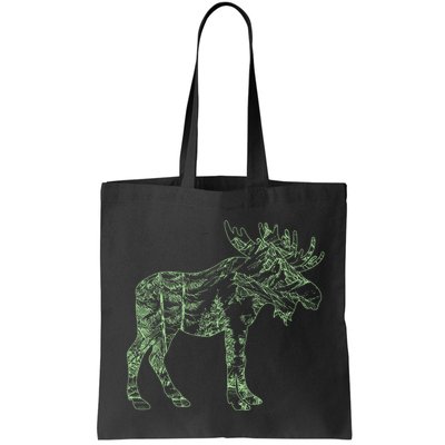 Vintage Nature Lover Moose Forest Bag