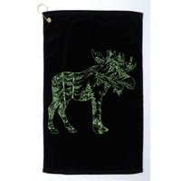 Vintage Nature Lover Moose Forest Golf Towel