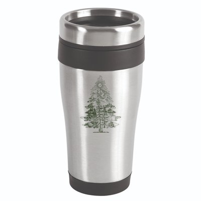 Vintage Nature Lover Pine Tree Forest 16oz Travel Tumbler