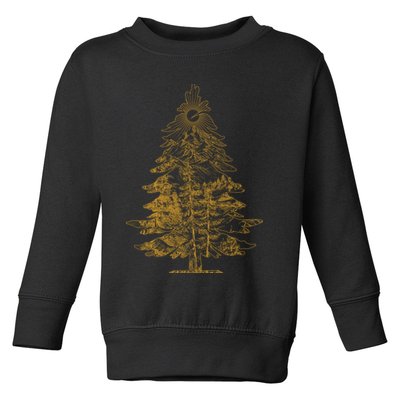 Vintage Nature Lover Pine Tree Forest Toddler Sweatshirt