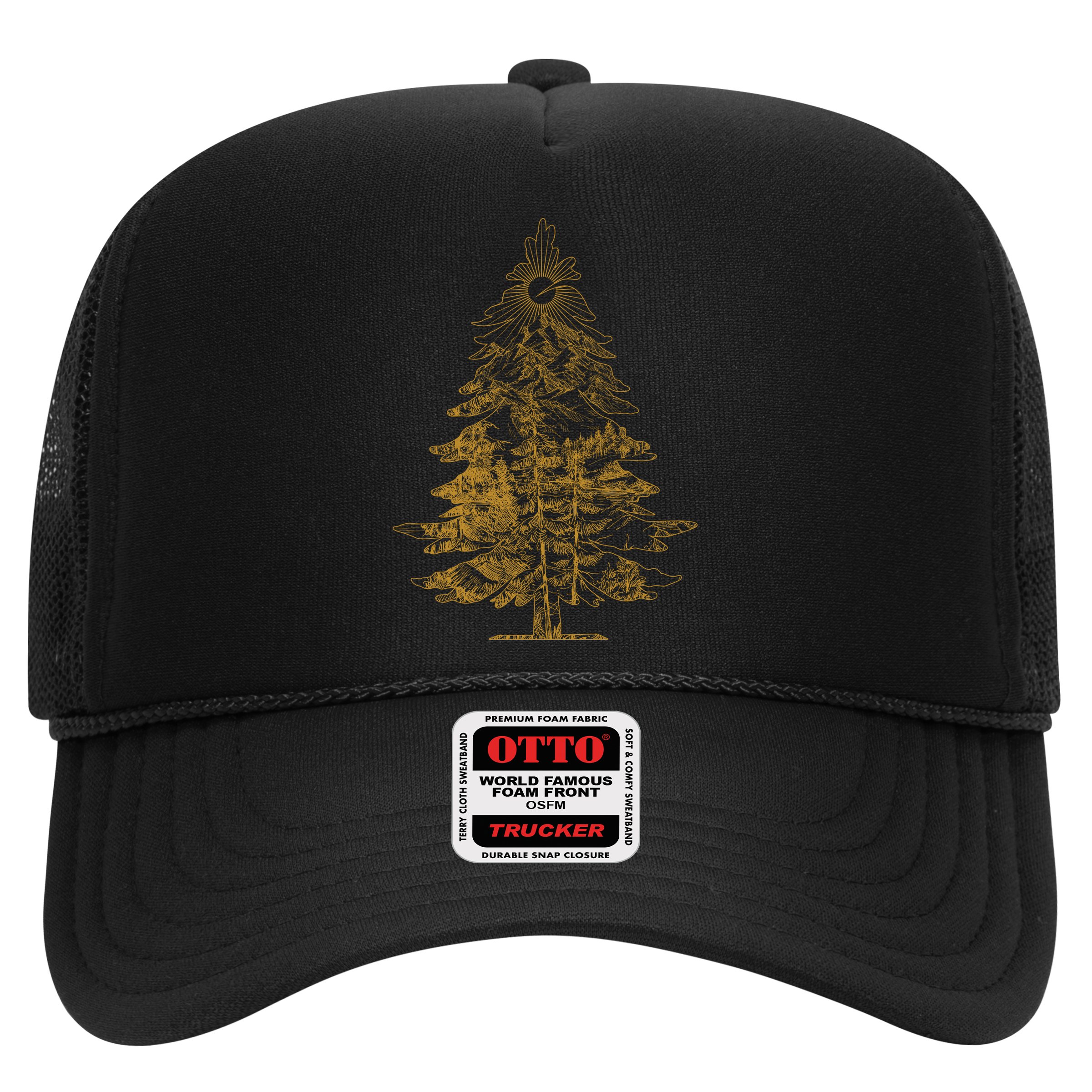 Vintage Nature Lover Pine Tree Forest Hat