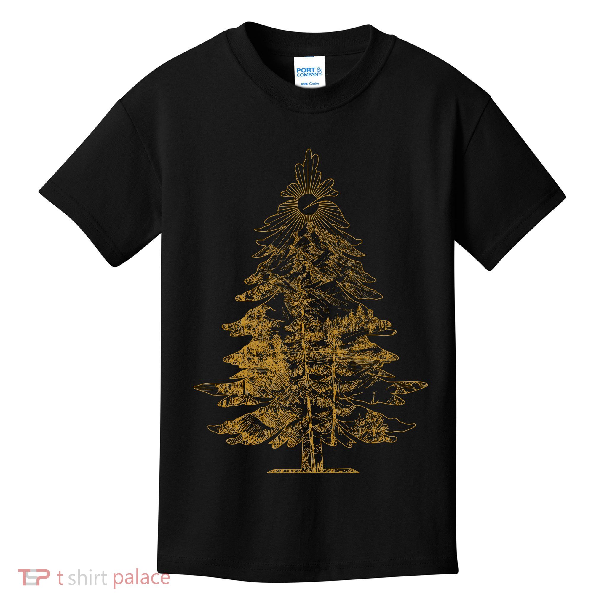 Vintage Nature Lover Pine Tree Forest Kids T-Shirt