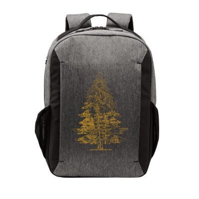Vintage Nature Lover Pine Tree Forest Vector Backpack