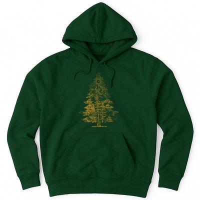 Vintage Nature Lover Pine Tree Forest Hoodie